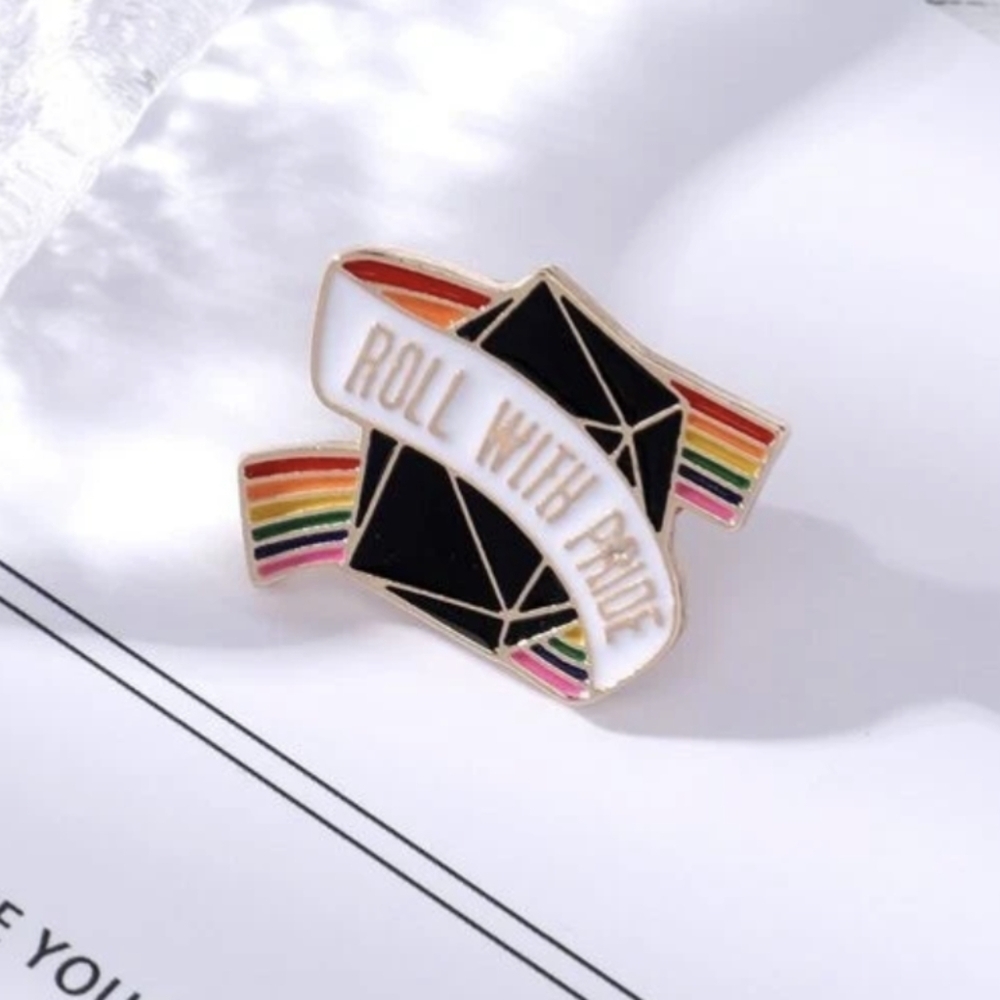 🌈 Pin-- RPG Gamer Pride Rainbow Enameled Alloy
